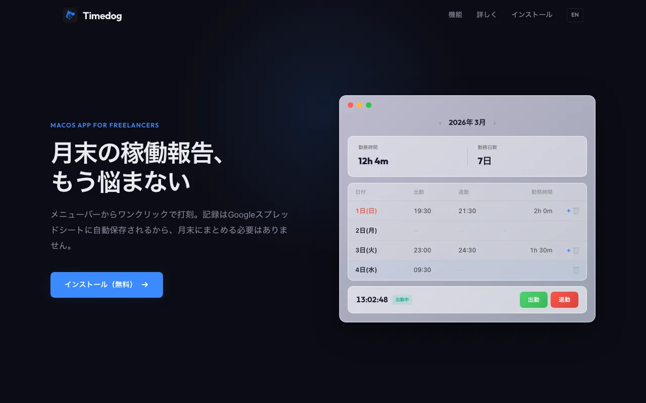 timedog のスクリーンショット